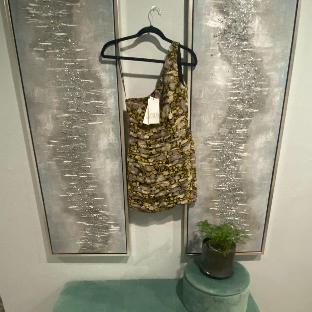 Zara One Shoulder Dress
